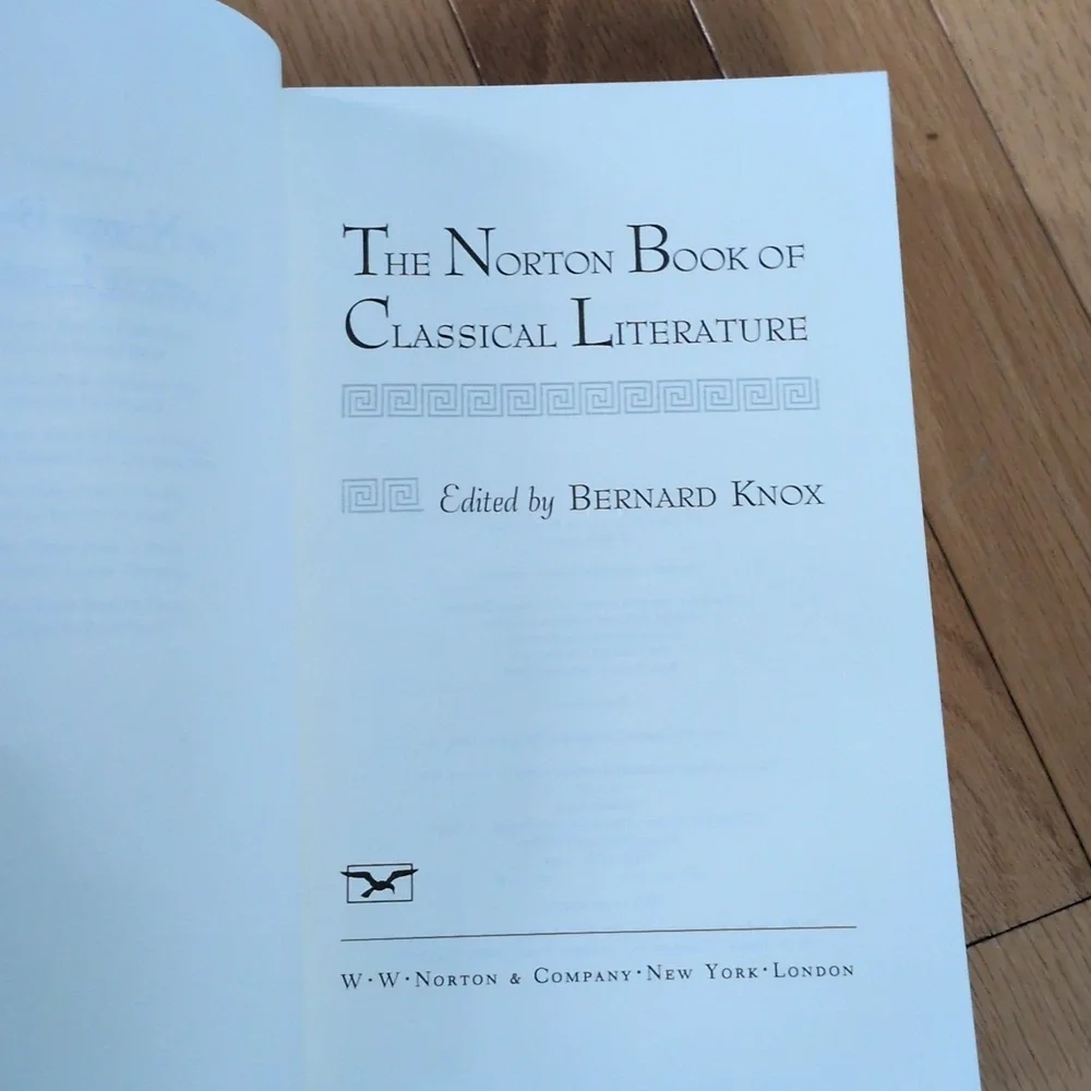Norton Book Of Classical Literature First Edition Edited By Bernard Knox - Picture 3 of 14